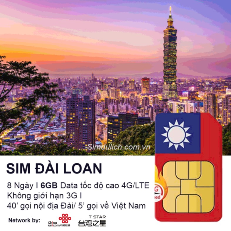 Sim Kết Nối Internet Tốc Độ Cao Tại Đài Loan Sim Du Lịch 4G Tự Động Kích Hoạt Giá Rẻ AB5