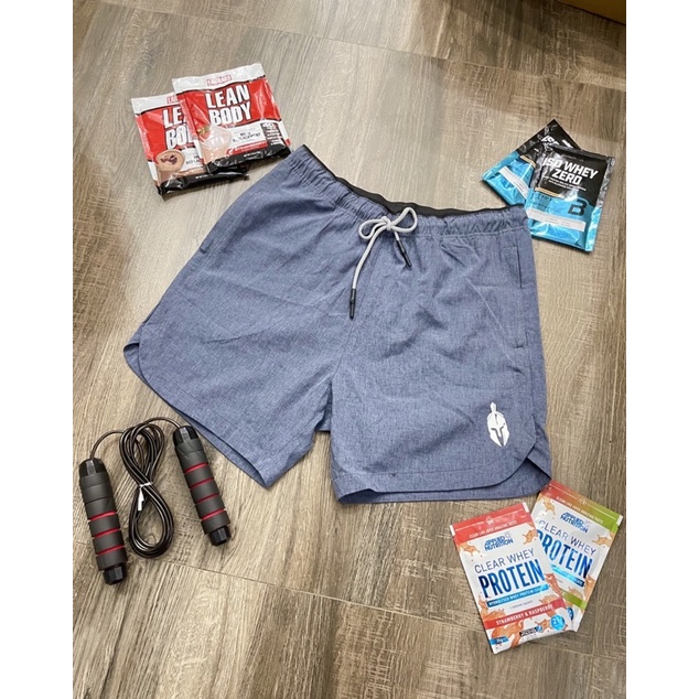 Quần Đùi Logo SPARTAFIT DÀNH CHO GYMMER VẢI COTTON 100% THOÁNG MÁT