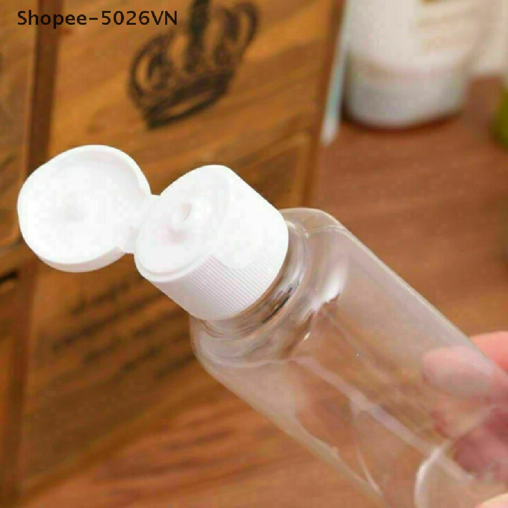 Chai đựng hóa mỹ phẩm 50-200ml bằng nhựa nắp lật tiện dụng khi du lịch