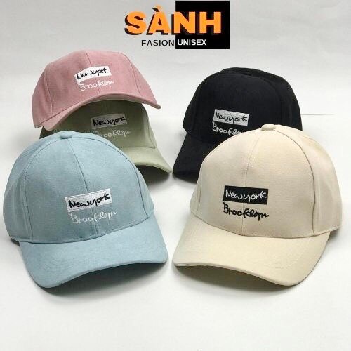 Mũ lưỡi trai thêu chữ Newyork Nón kết phong cách Ulzzang thời trang form unisex nam nữ K47