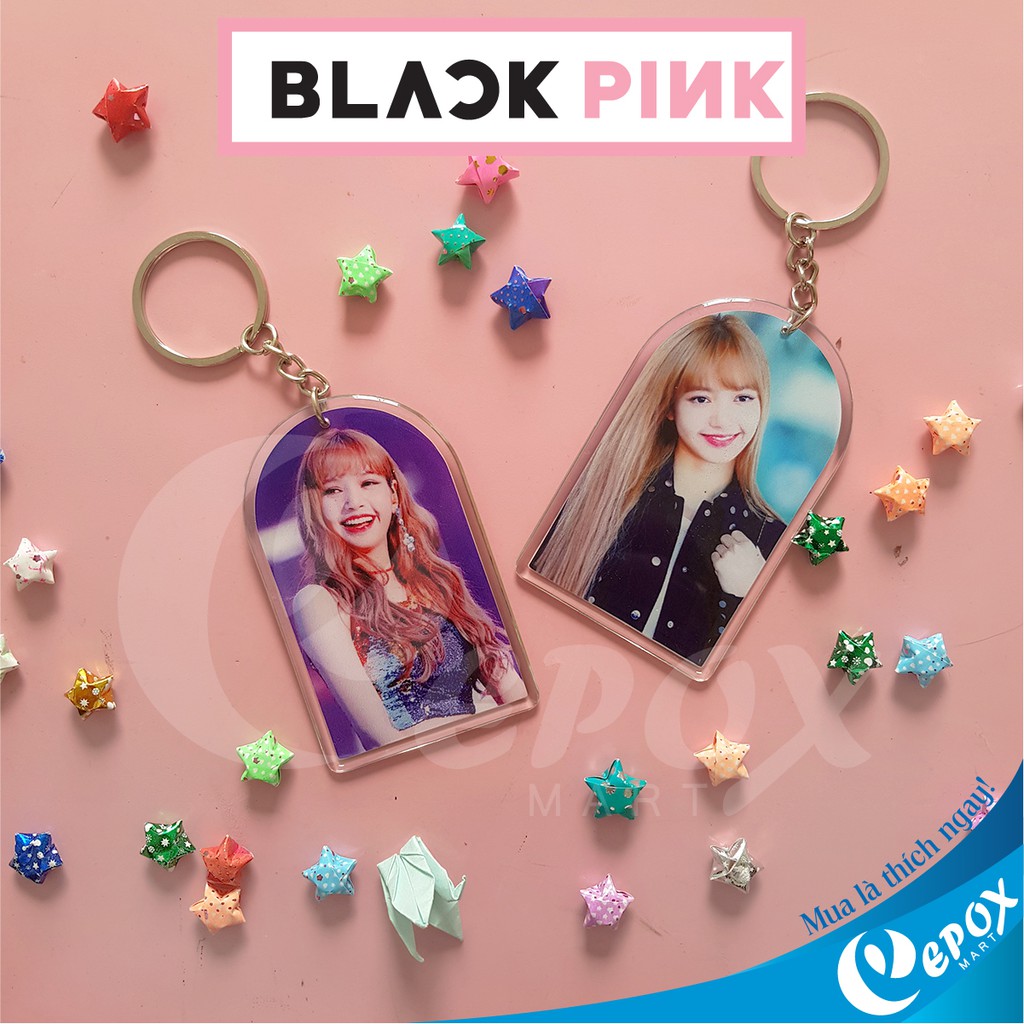 Móc khóa Blackpink Lisa, Rose, Jisoo, Jennie đổ keo 8cm xinh lung linh [KHÔNG ĐÂU CÓ]