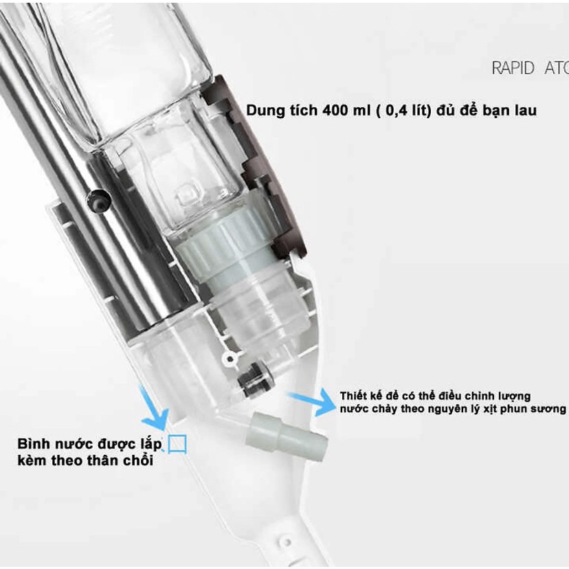 Chổi lau nhà phun nước dạng sương đồ dùng gia đình tiện lợi.