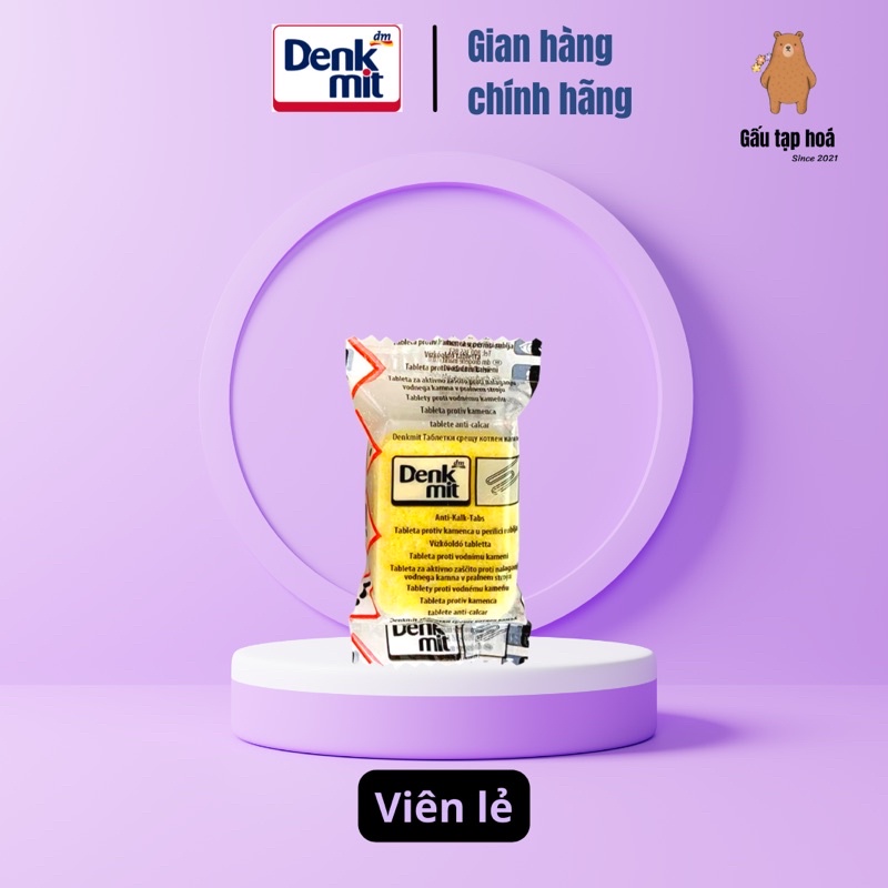 Viên tẩy lồng máy giặt Denkmit - Làm sạch lồng giặt