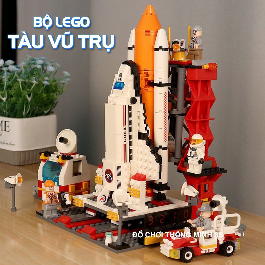 Đồ chơi lắp ráp bé trai 1000pcs: Lego máy bay, lego xe tăng, lego tàu vũ trụ