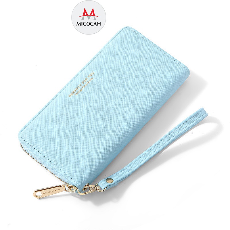 Ví Bóp Nữ Dài Cầm Tay  PERFECT FOR YOU Dáng Basic Chất Da Xước Cực Đẹp Nhiều Ngăn Tiện Dụng PFY07 - Micocah Mall