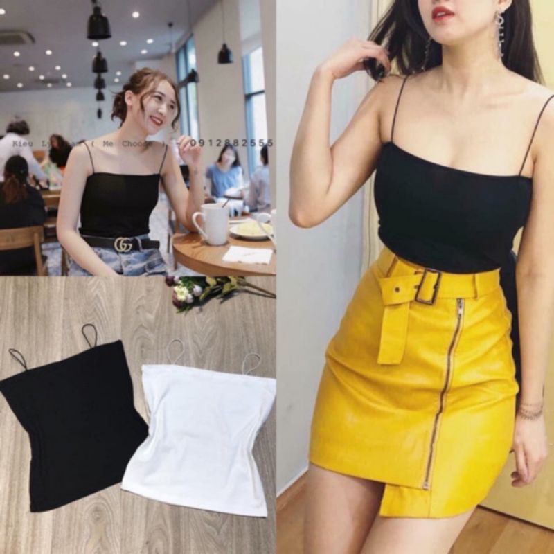 Áo 2 Dây Sợi Bún Chất Cotton Co Dãn | BigBuy360 - bigbuy360.vn