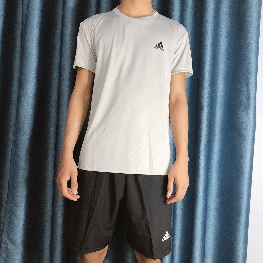 Bộ Thể Thao Nam Adidas Cộc Tay, Bộ Hè Nam chất liệu thun lạnh mềm mịn Hót 2021-HN96 | BigBuy360 - bigbuy360.vn