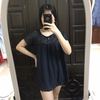 Áo voan phối ren thanh lí