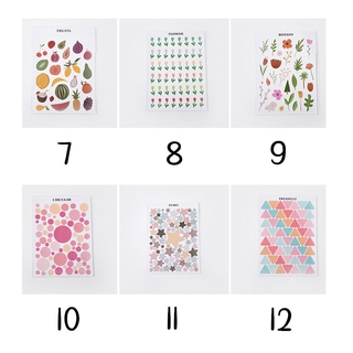 Flowertree Sticker Miếng Dán Trang Trí Nhật Ký