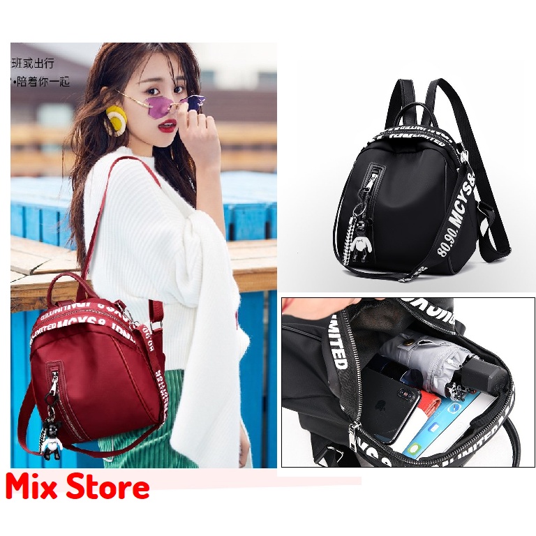 [Hàng Oder] Balo nữ mini vải Oxford thời trang phong cách Hàn Quốc đi học, đi chơi Mix Store giá rẻ