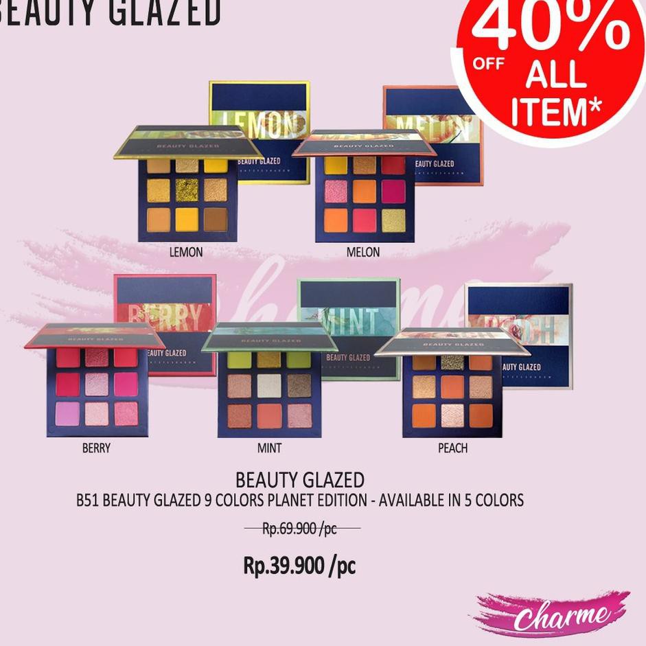 (Hàng Mới Về) Bảng Phấn Mắt Beauty Glazed 9 Màu B51 B 51 Mars Peach Almond Màu Sắc | BigBuy360 - bigbuy360.vn