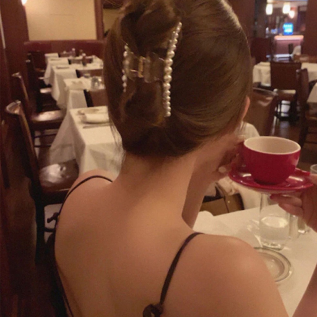 Kẹp Tóc Hợp Kim Trang Trí Ngọc Trai Giả Xinh Xắn Cho Nữ