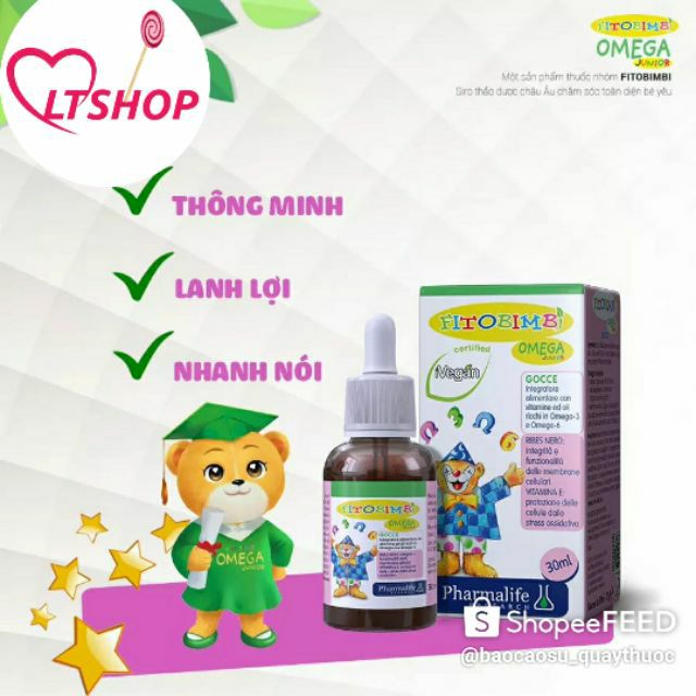 Omega 3 Junior - Hỗ trợ quá trình phát triển não bộ và mắt của trẻ nhỏ