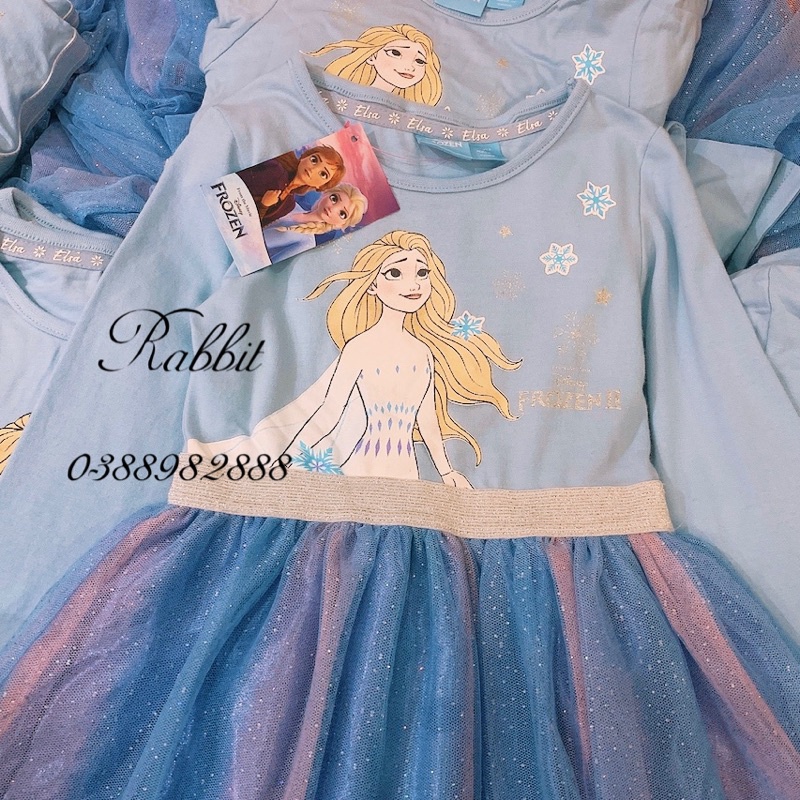 Váy công chúa Elsa chân ren
