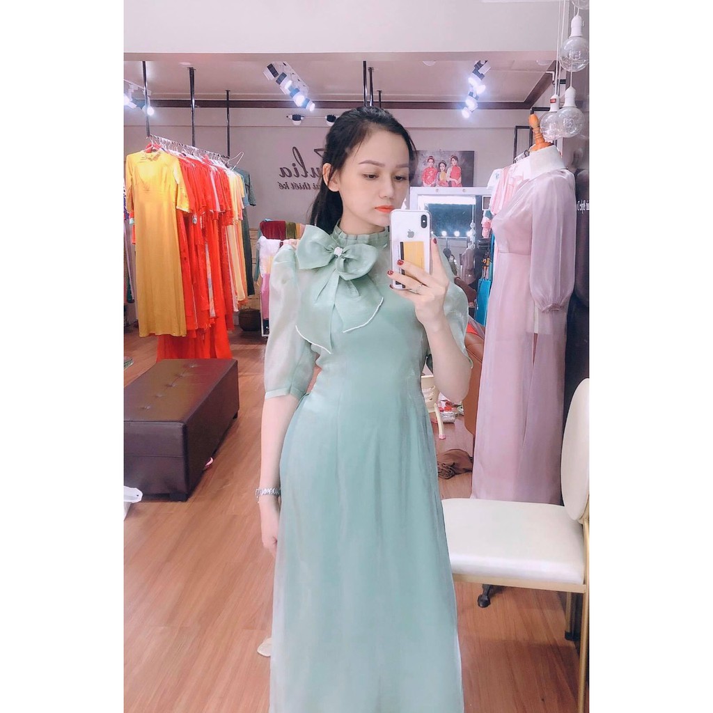 ao dai voan tơ 4 tà cao cấp