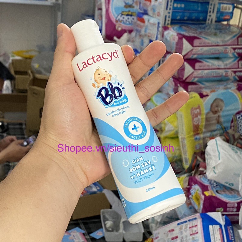 [Hàng Công Ty] Sữa Tắm Gội LACTACYD MILKY/BB 250ml-500ml - Sữa Tắm Cho Bé, Sữa Tắm Sơ Sinh - HT Baby