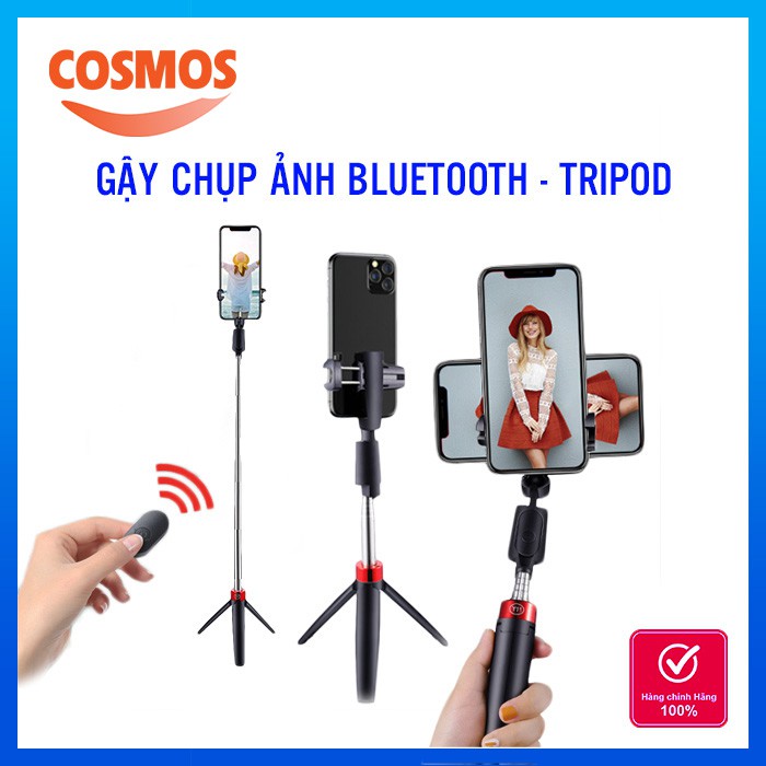 Gậy Tự Sướng Bluetooth Y11 Chống Rung Nhỏ Gọn| Tripod Selfie Bluetooth Chụp Hình Chống Rung Cao Cấp Dùng Cho Điện Thoại