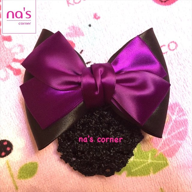 Kẹp lưới bới tóc búi tóc hoạ tiết cao cấp (15)