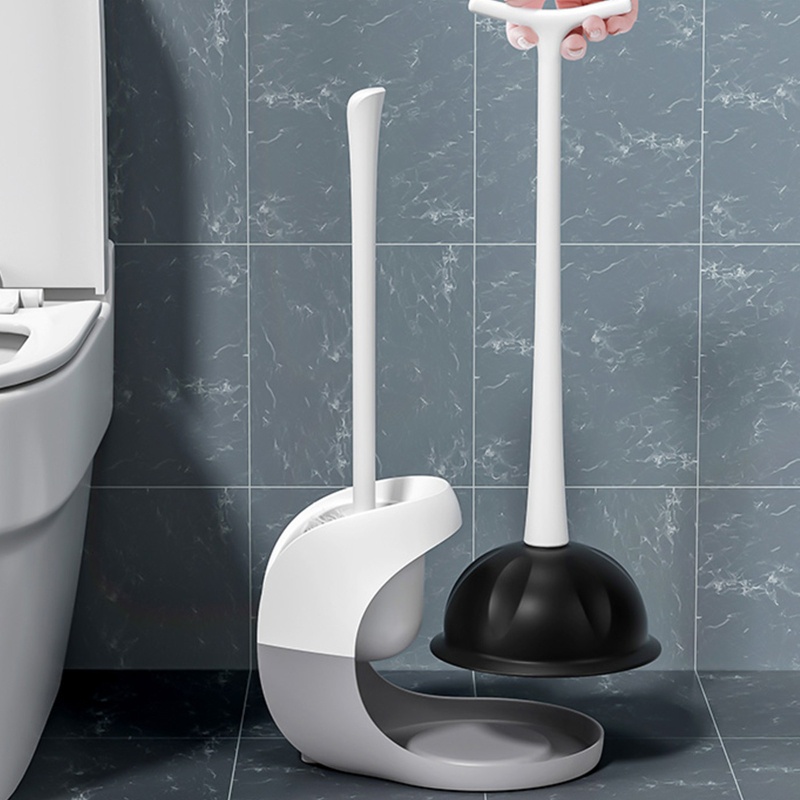 Bộ Dụng Cụ Vệ Sinh Toilet 2 Trong 1 Tiện Lợi
