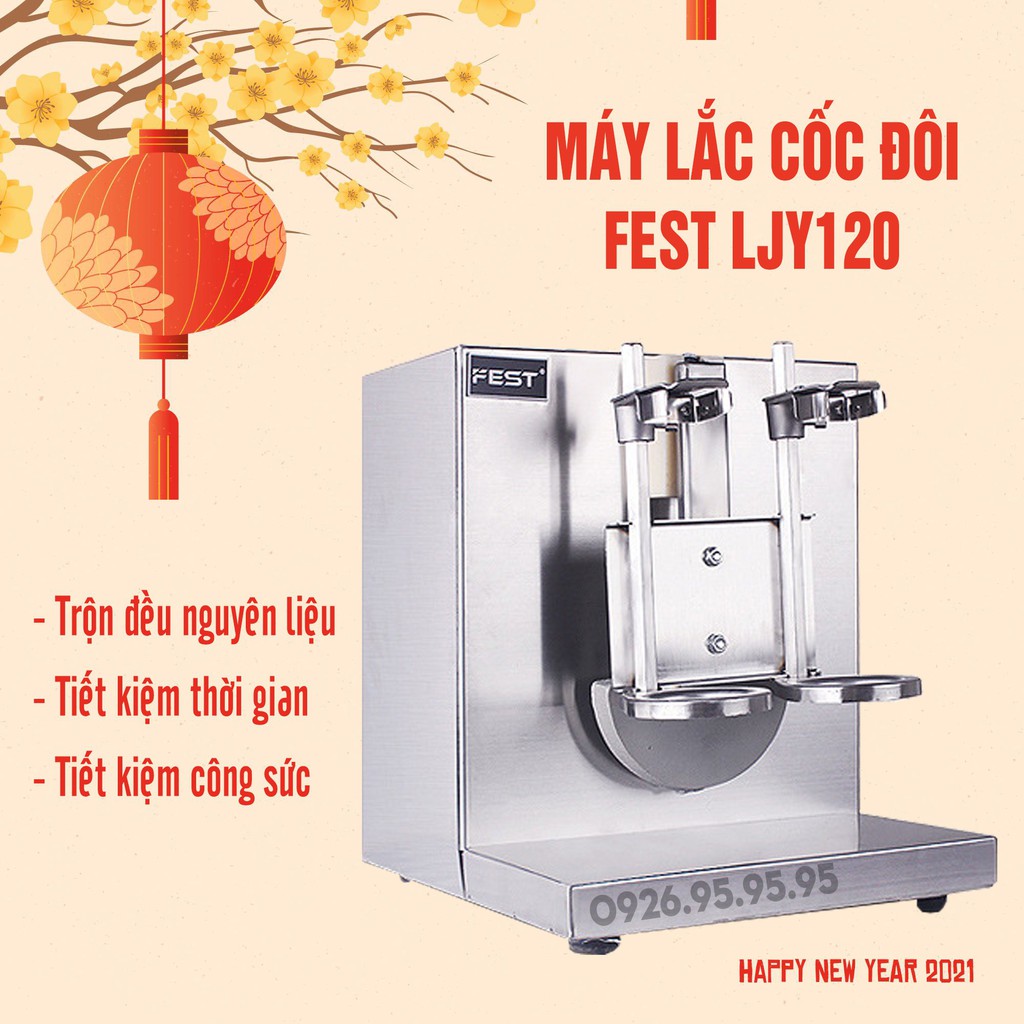 [Sỉ] Máy lắc cốc đôi FEST - Lắc đều trà sữa, trà chanh - Đồ pha chế tiện dụng -Thiết bị máy móc pha chế