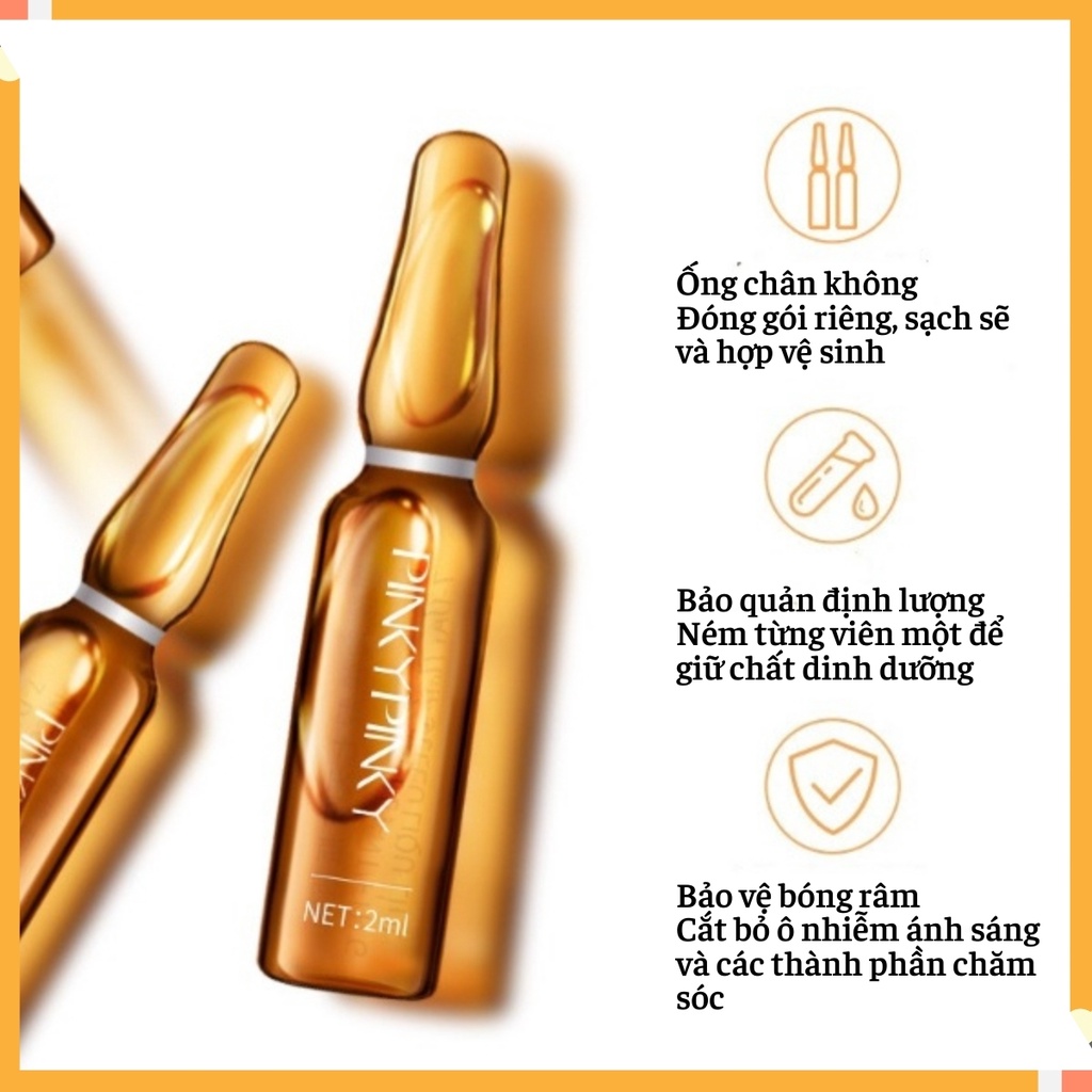 Serum trắng da serum dưỡng ẩm PinkyPinky nội địa trung Chống Lão Hóa Se Khít Lỗ Chân Lông – Set 7 Ống 2ml