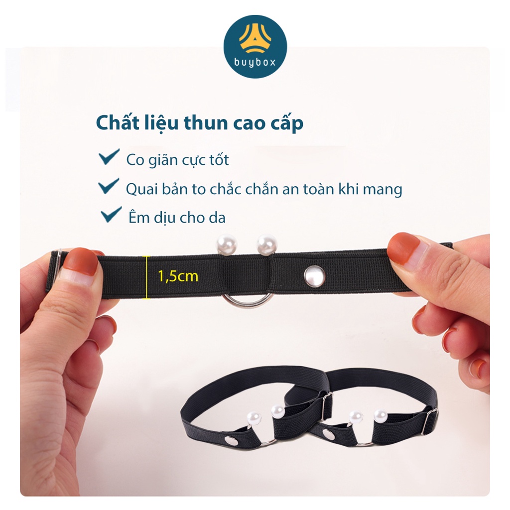 Quai giày thun đan hồi, bản to phối khoen, thiết kế chắc chắn, chống tuột gót giày, dùng cho nữ - buybox - BBPK218