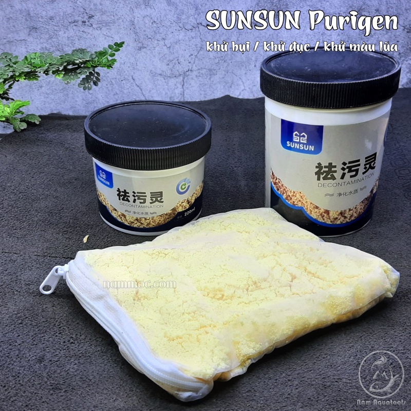 Purigen SUNSUN | Vật Liệu Lọc Khử Bụi Đục Màu Vàng Của Lũa Nhanh Chóng