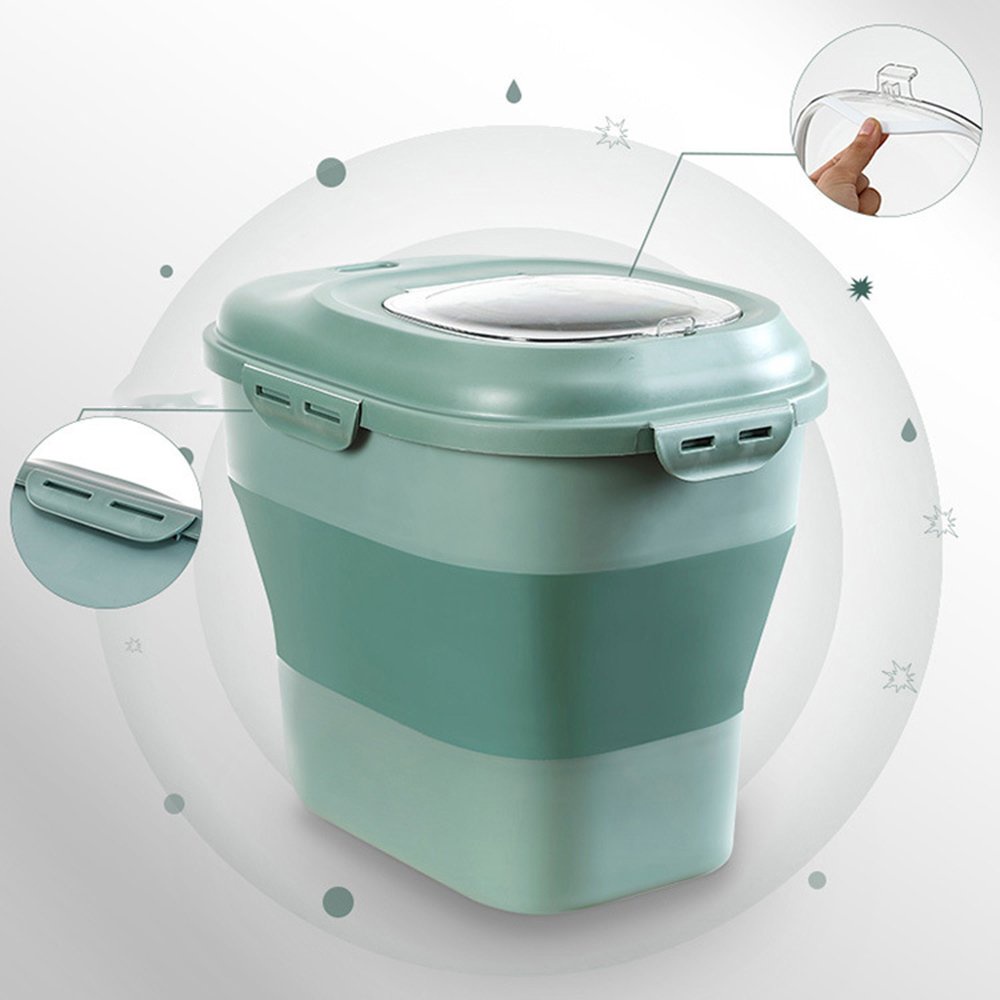 Thùng đựng gạo thông minh dung tích 25l có thể gấp gọn