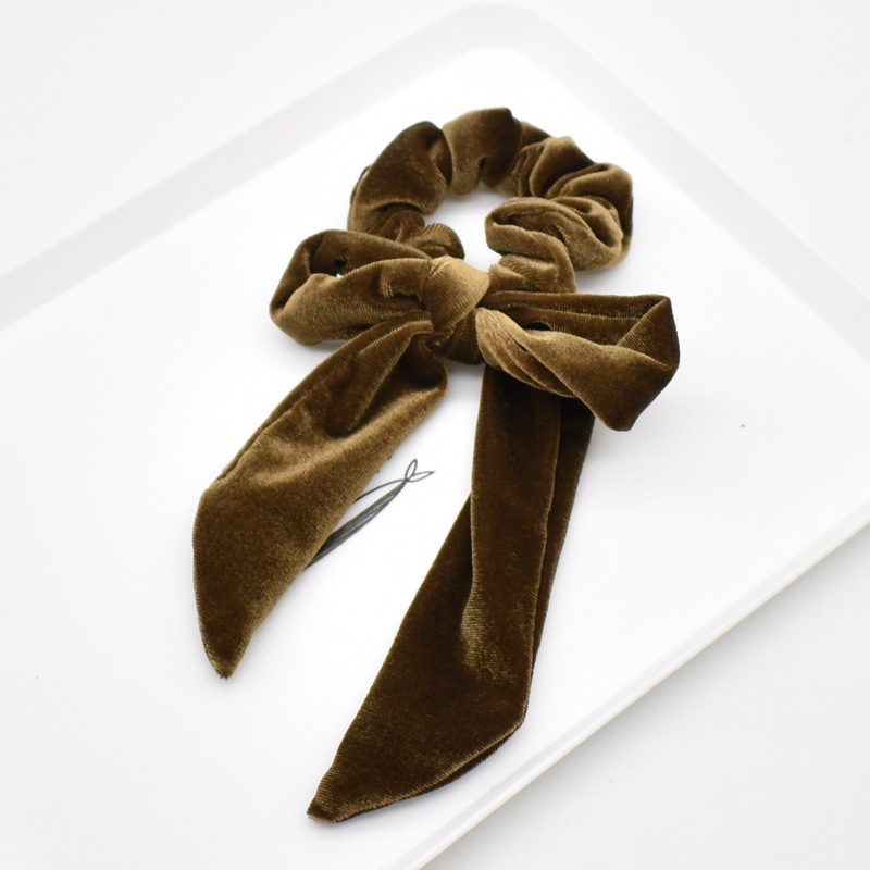 Dây Buộc Tóc Vải Nhung Thời Trang Retro Cho Nữ