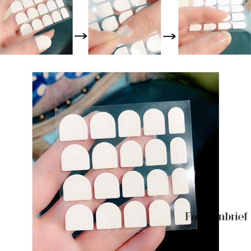 Set 10 tờ băng dán hai mặt cho móng tay giả thiết kế chất lượng cao