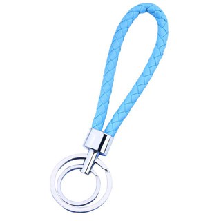 Móc khóa bện dây da