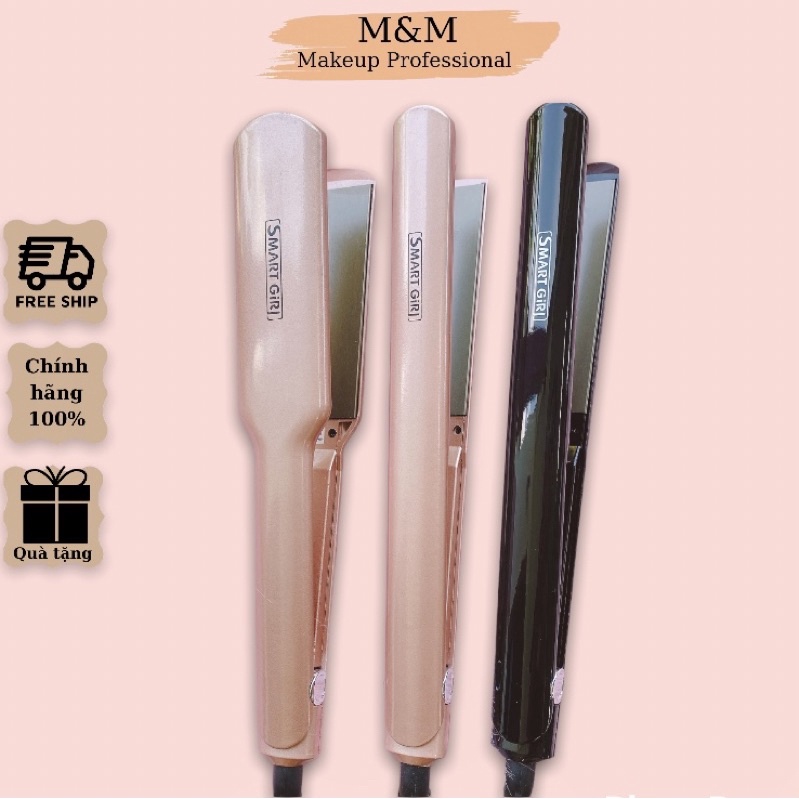 Máy duỗi tóc, bấm tóc Smart Girl bản to nhỏ nhiều kích cở