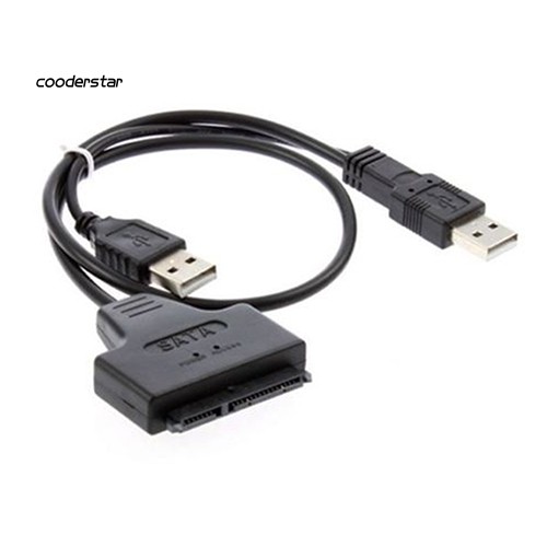 Dây Cáp Chuyển Đổi Ổ Cứng Sata 7 + 15 Pin 22 Sang Usb 2.0 Cho 2.5 Hdd Laptop