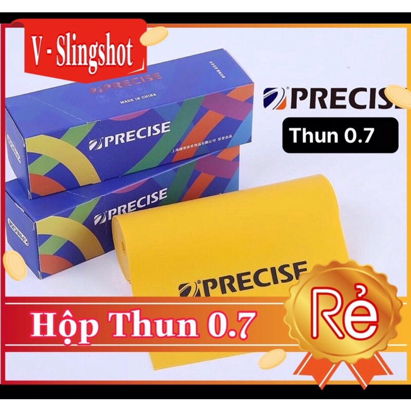 Hộp Thun 2 Mét Precise 0.7mm V3 ( KHÔNG CẮT ) Chính Hãng Cho Ná Cao Su