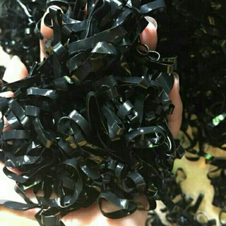 Dây thun cột tóc đen bản to