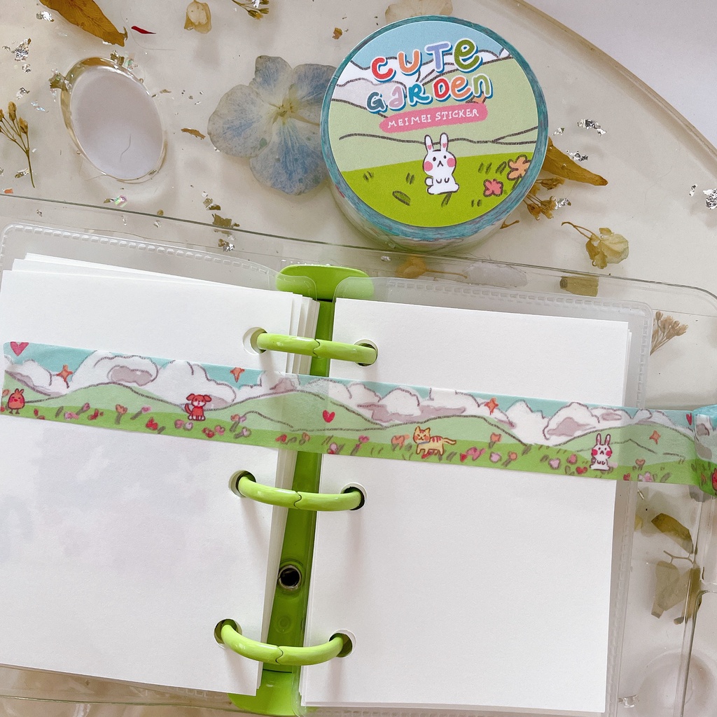 Meimei Sticker - Cute Garden Washitape băng keo dán xinh xắn trang trí