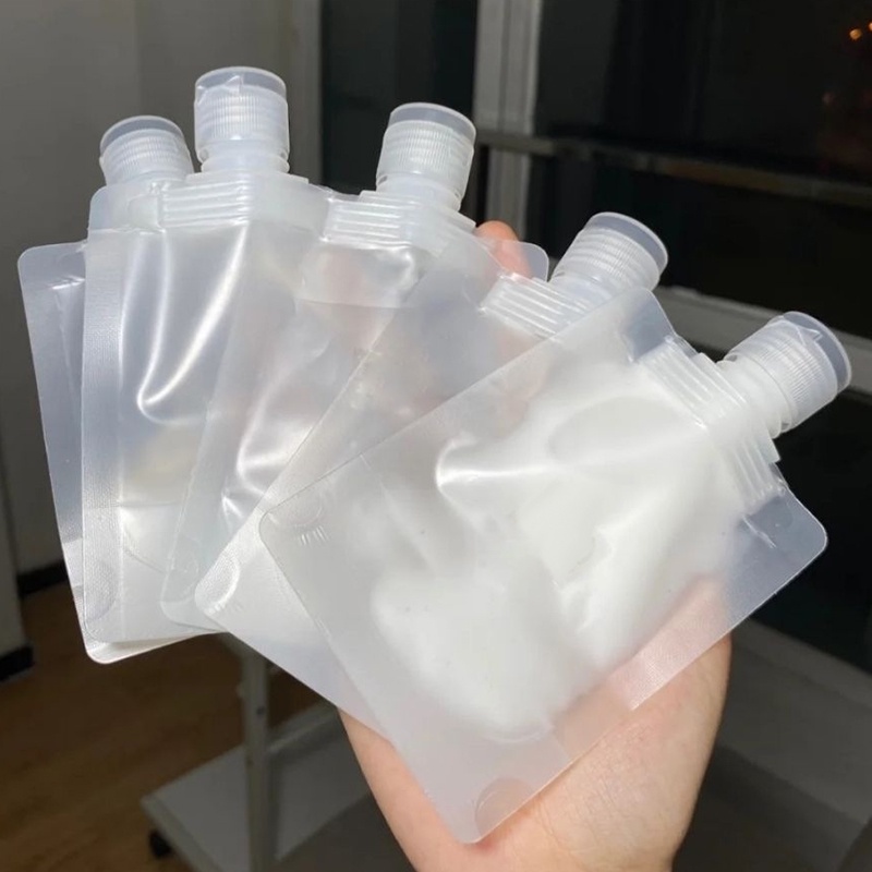 Túi Rỗng Trong Suốt Dạng Bóp Đựng Mỹ Phẩm / Dầu Gội / Kem Mặt CFH Mang Đi Du Lịch Tiện Lợi