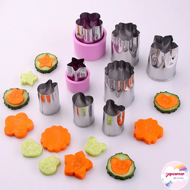 Bộ khuôn cắt tỉa củ quả nhà bếp tạo hình bánh quy chế biến đồ ăn đẹp mắt tiện lợi