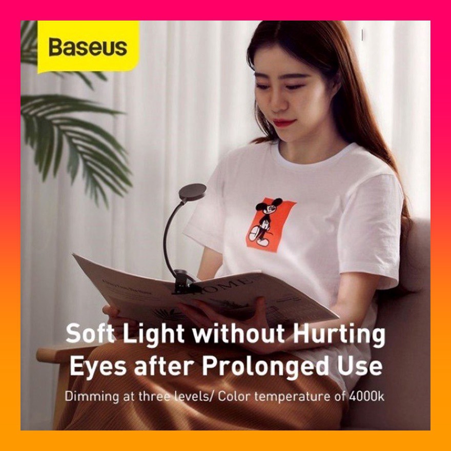 Đèn đọc sách mini Baseus - pin sạc tiện dụng