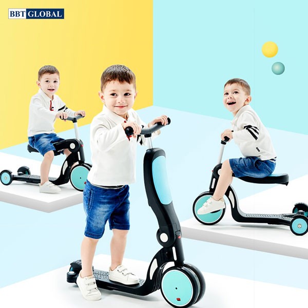 Xe trượt scooter đa năng cho bé 5 trong 1 SK1310 BBT GLOBAL, cho bé từ 1-8 tuổi, bảo hành 12 tháng