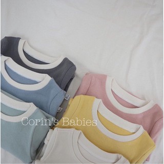 Bộ peekaboo cổ viền trắng