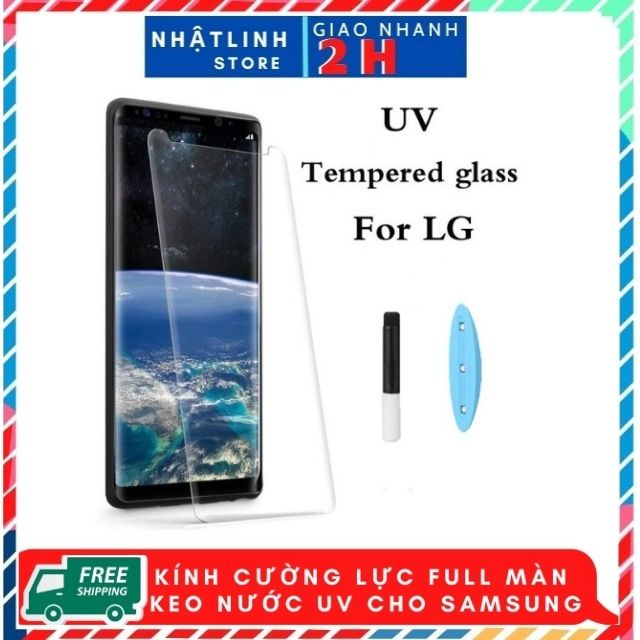 Kính Cường Lực Full Màn Keo Nước UV Cho Samsung Galaxy S20 Plus, S8plus/S9/S10/S10Plus