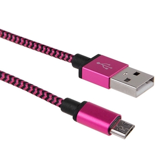 Dây cáp sạc kiểu dây bện dài 2M cổng USB Micro USB 5V cho Android