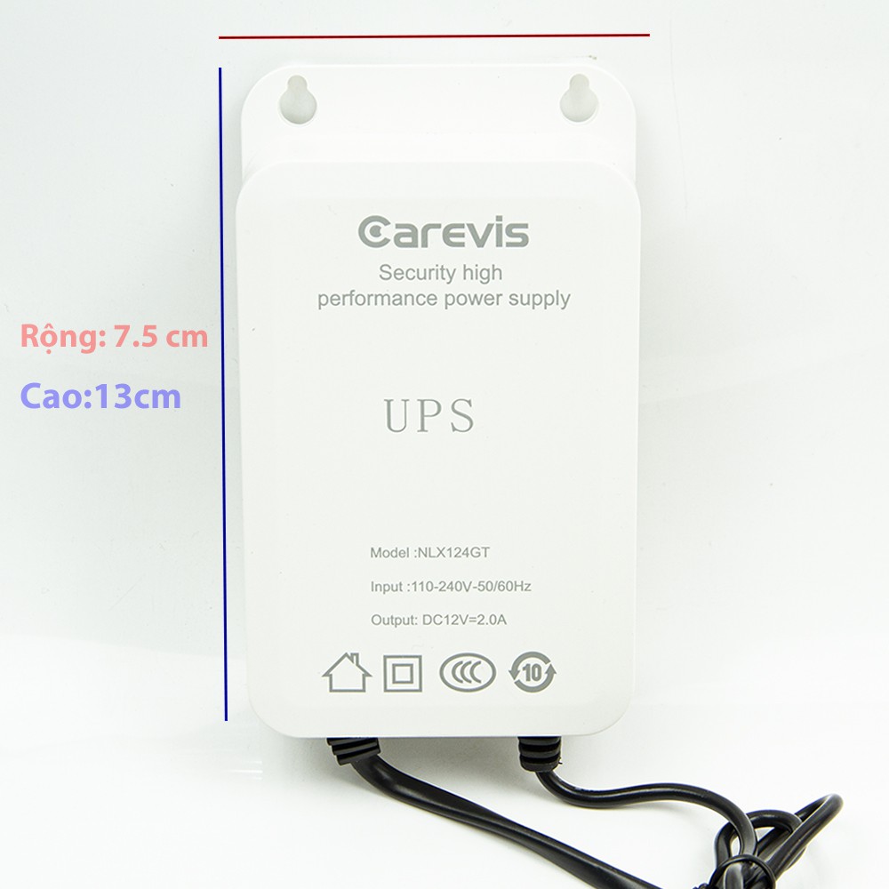 Nguồn điện Bộ lưu điện mini UPS-NLX124GT  tích pin dòng 5v-12v | BigBuy360 - bigbuy360.vn