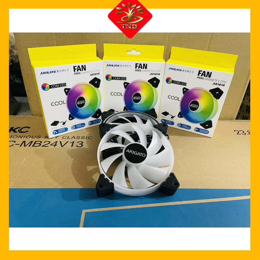 Quạt tản nhiệt Fan led RGB case 12cm Arigato 101B