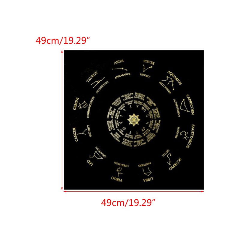 Tấm Da Lộn Lót Bàn Lá Bài Tarot / Bài Tarot Tiện Dụng