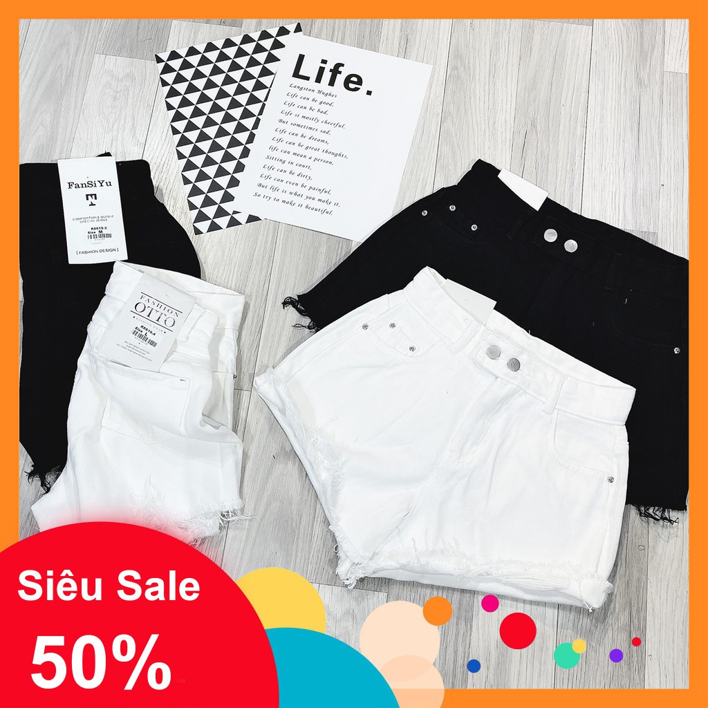 {SẴN}{SẴN + ẢNH THẬT} Quần sooc jean tua rua cực hot, phối đồ cực xinh, Hàng Quảng châu cao cấp
