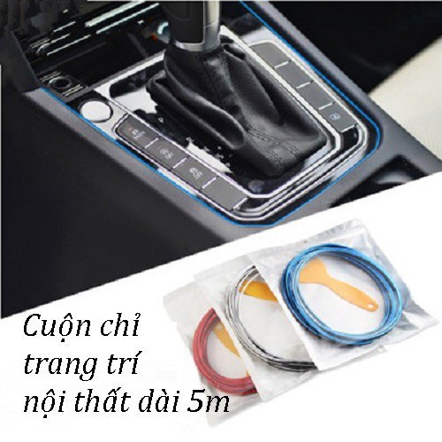 Chỉ viền nội thất xe hơi trang trí (cuộn 5m) - Better Car