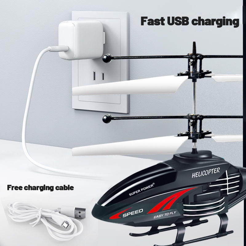 Đồ chơi máy bay trực thăng điều khiển từ xa ZHAN QI TOYS 2.4G 2CH không có cổng sạc usb