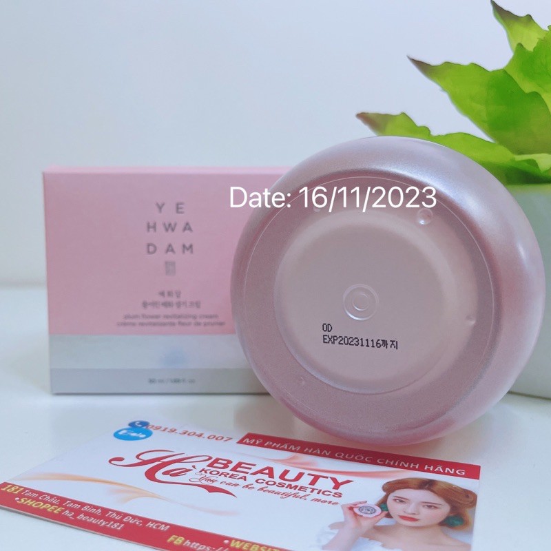 [THE FACE SHOP_Auth] Kem dưỡng da Săn chắc Sáng Khỏe YEHWADAM PLUM FLOWER REVITALIZING Cream TFSN20